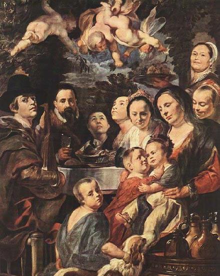 Jacob Jordaens Self-portrait among Parents, Brothers and Sisters Germany oil painting art
